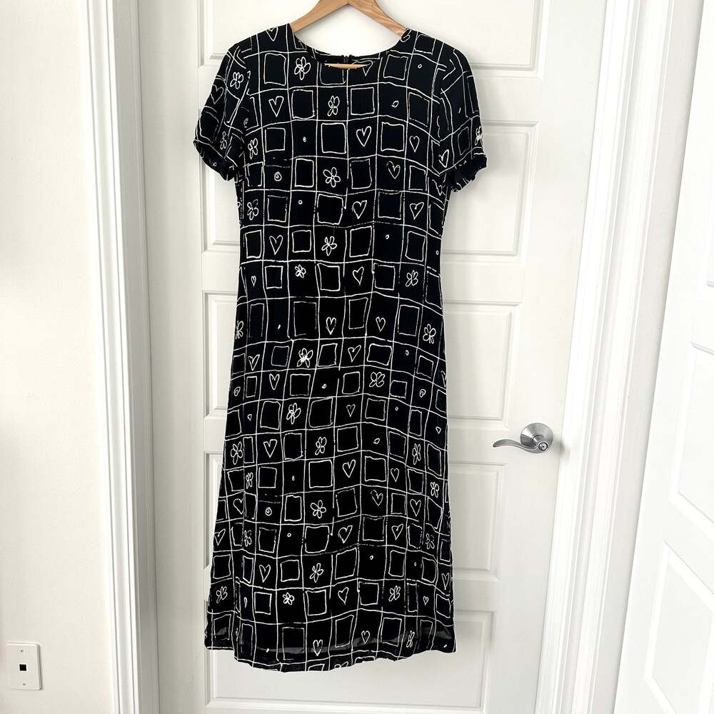 Talbots Y2K Printed Maxi Dress Sz 8